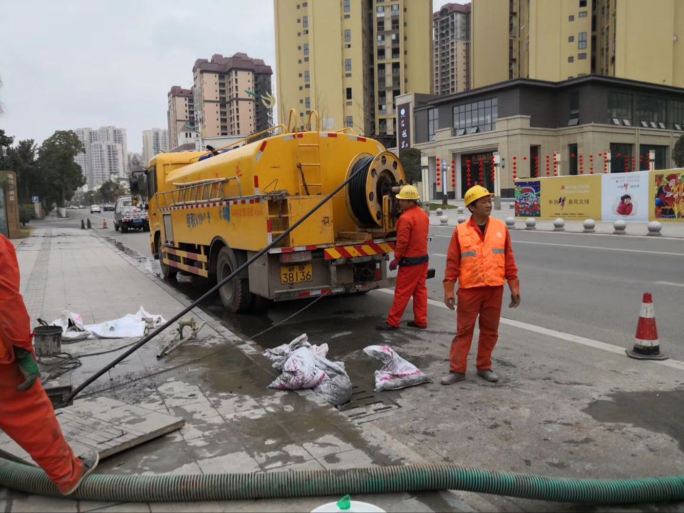 蒙阴排污管道清淤-管道清洗